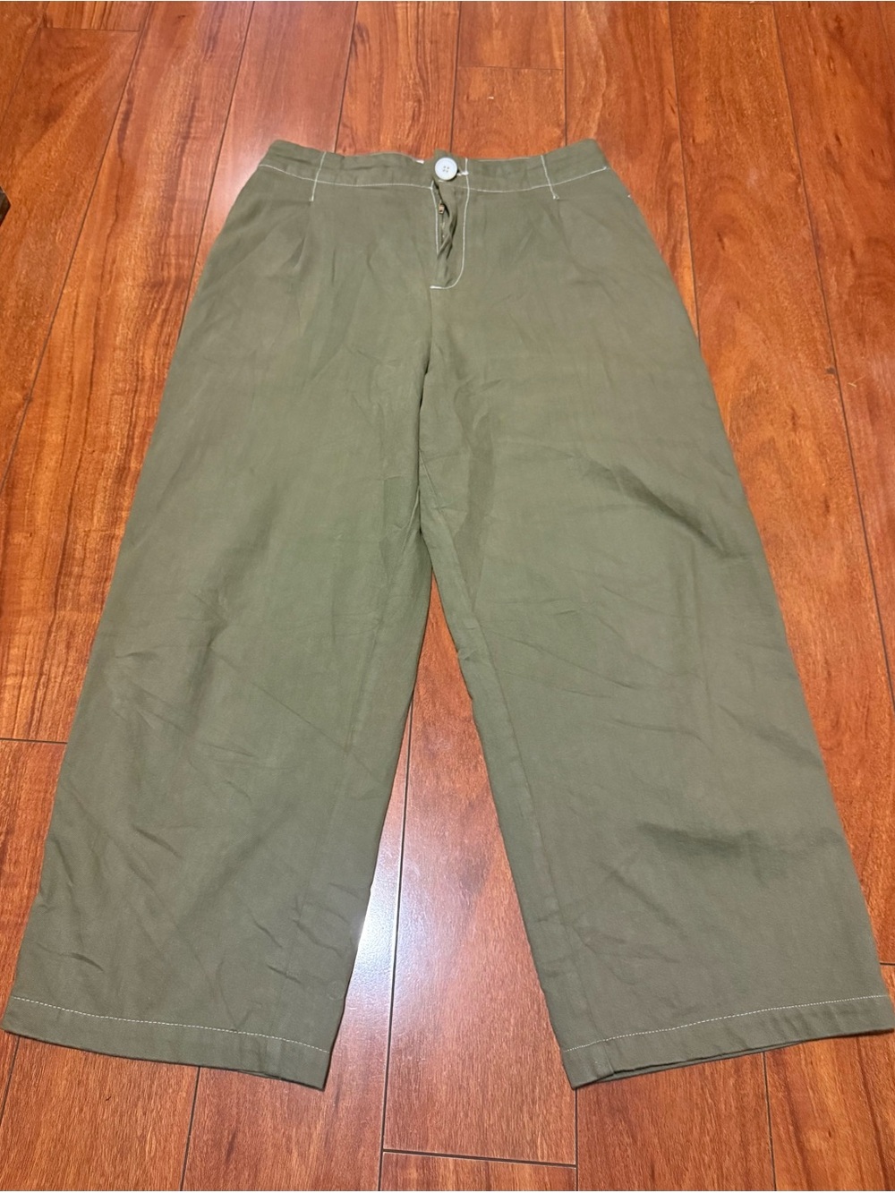 Grave & gold Olive Wide-Leg women’s Chinos